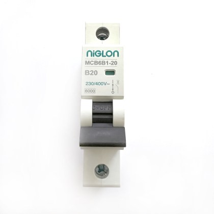 Niglon Protego MCB6B1-20 B20 20A 20 Amp MCB Circuit Breaker Type B